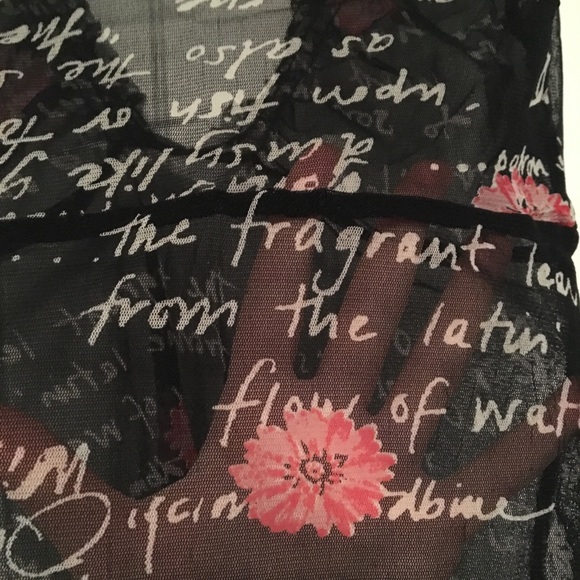 Bebe sheer romantic top - Picture 4 of 5